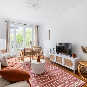 Appartement 2 Pieces Fonctionnel Metro Jaures - 19 - 4p - Flat-guest, Paris
